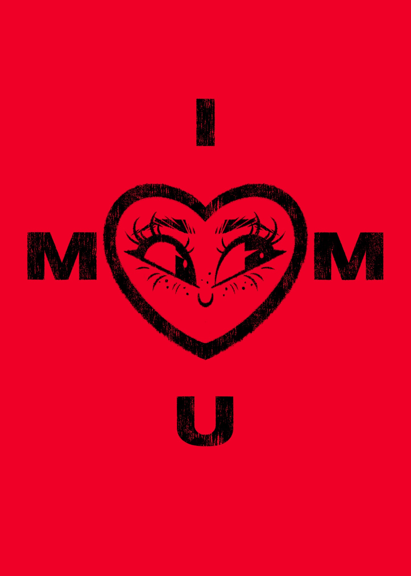 I Love U Mom Mother's Day Card