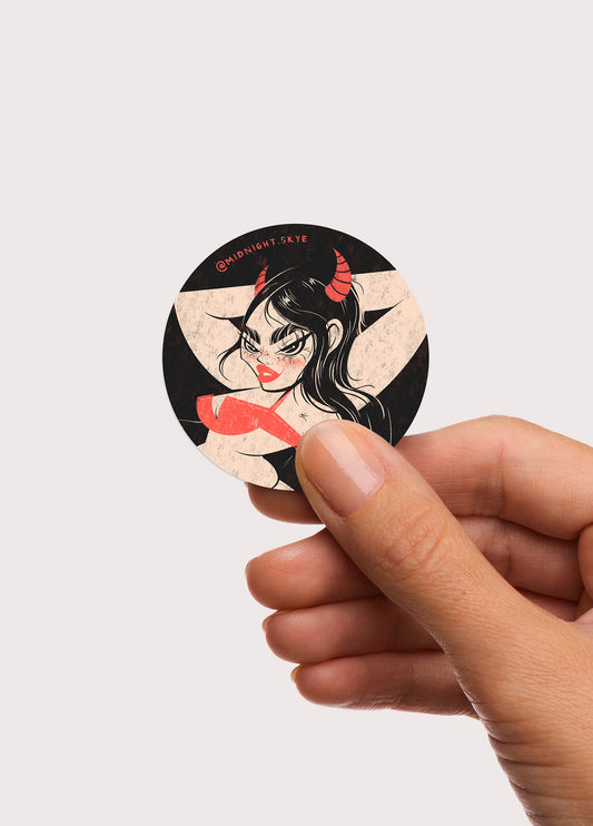 Devil Girlie Sticker
