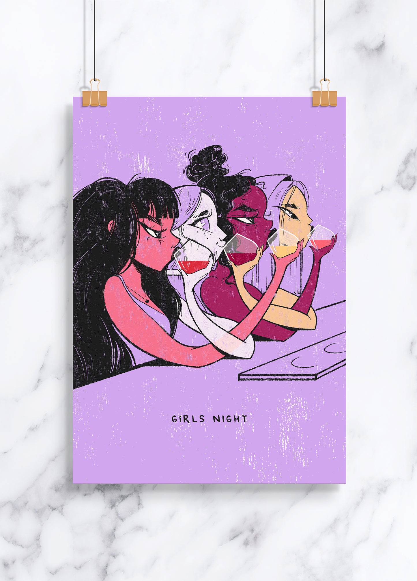 Girls Night Mini Print