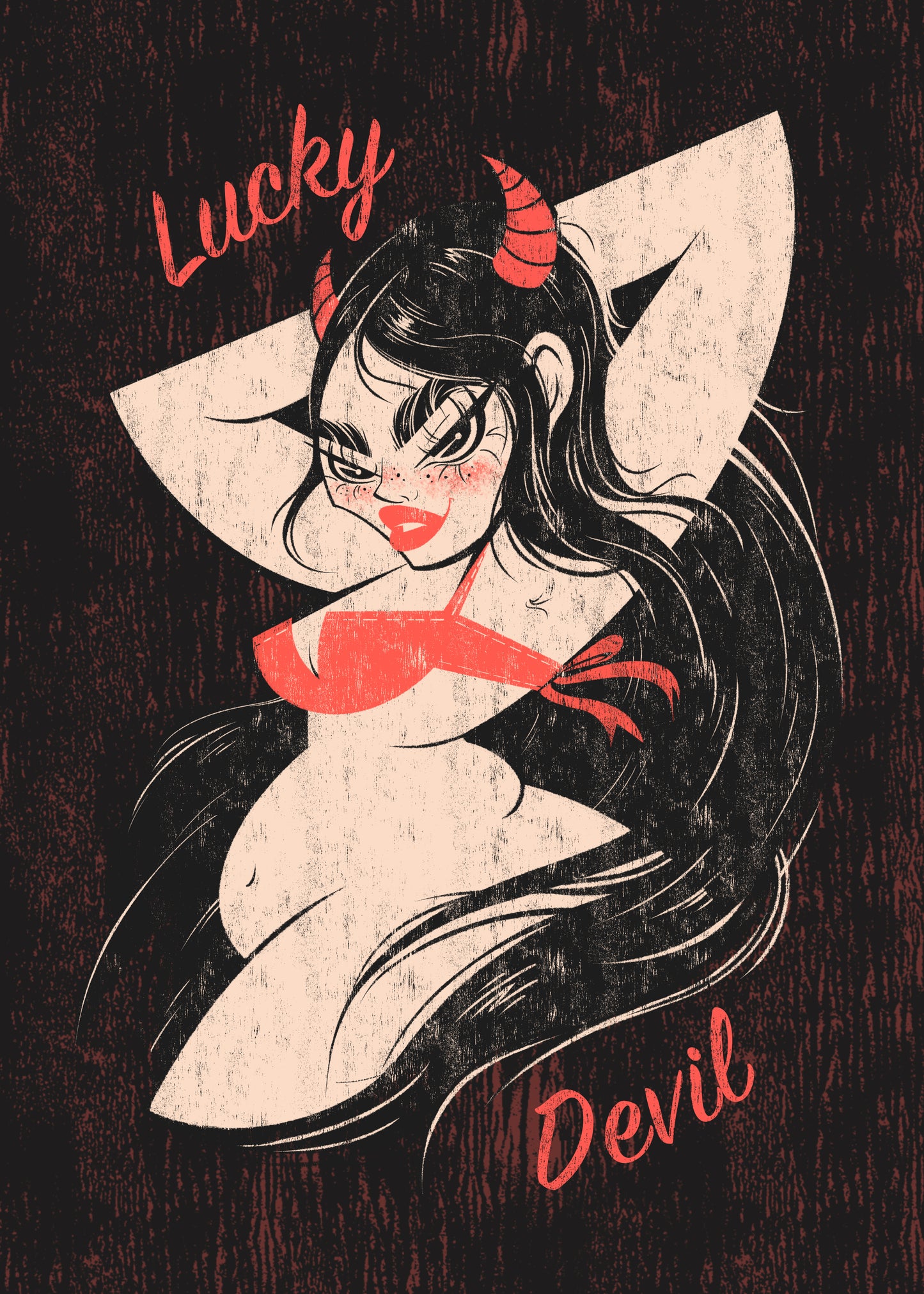 Lucky Devil Mini Print