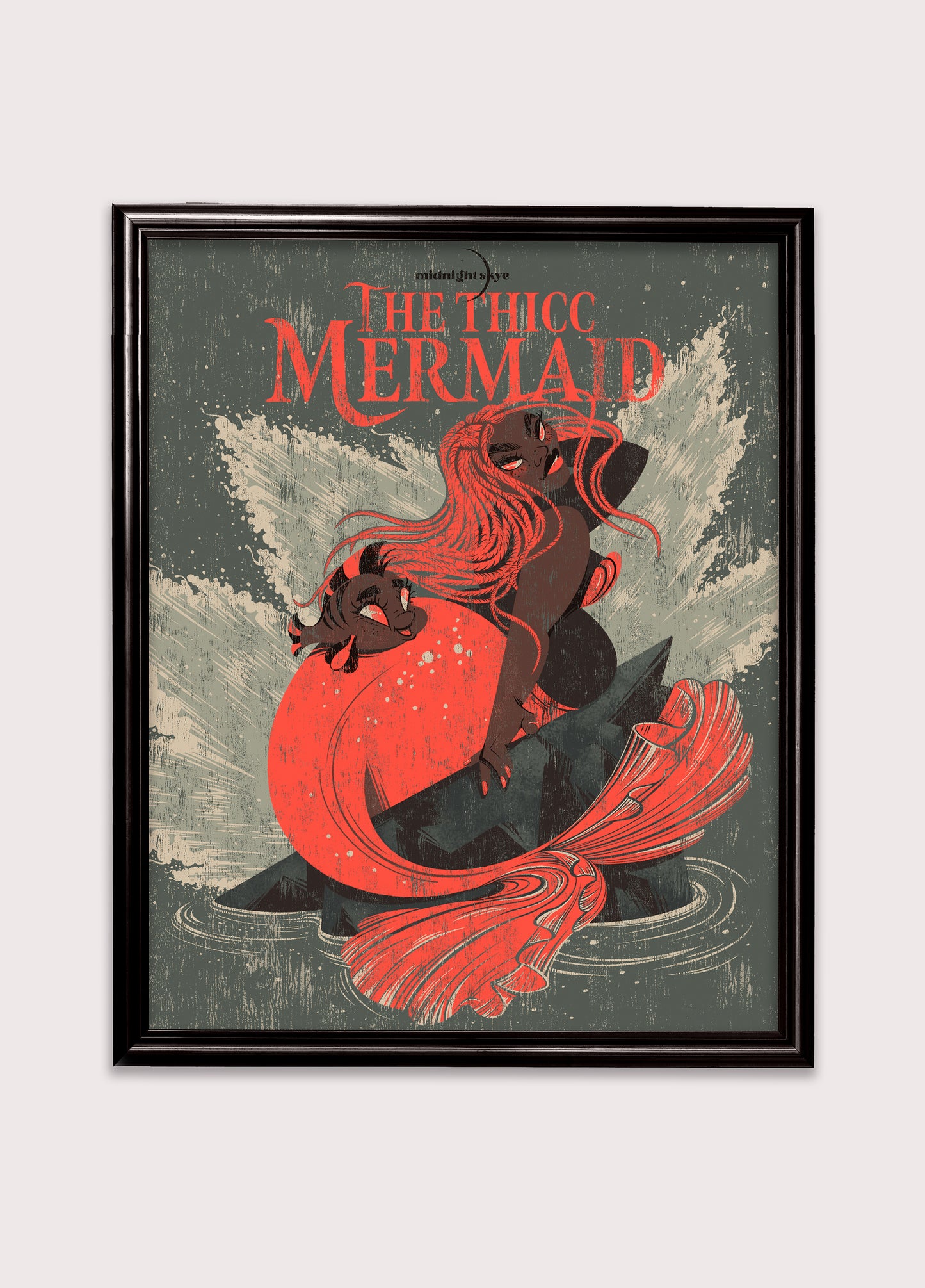 The Thicc Mermaid Art Print