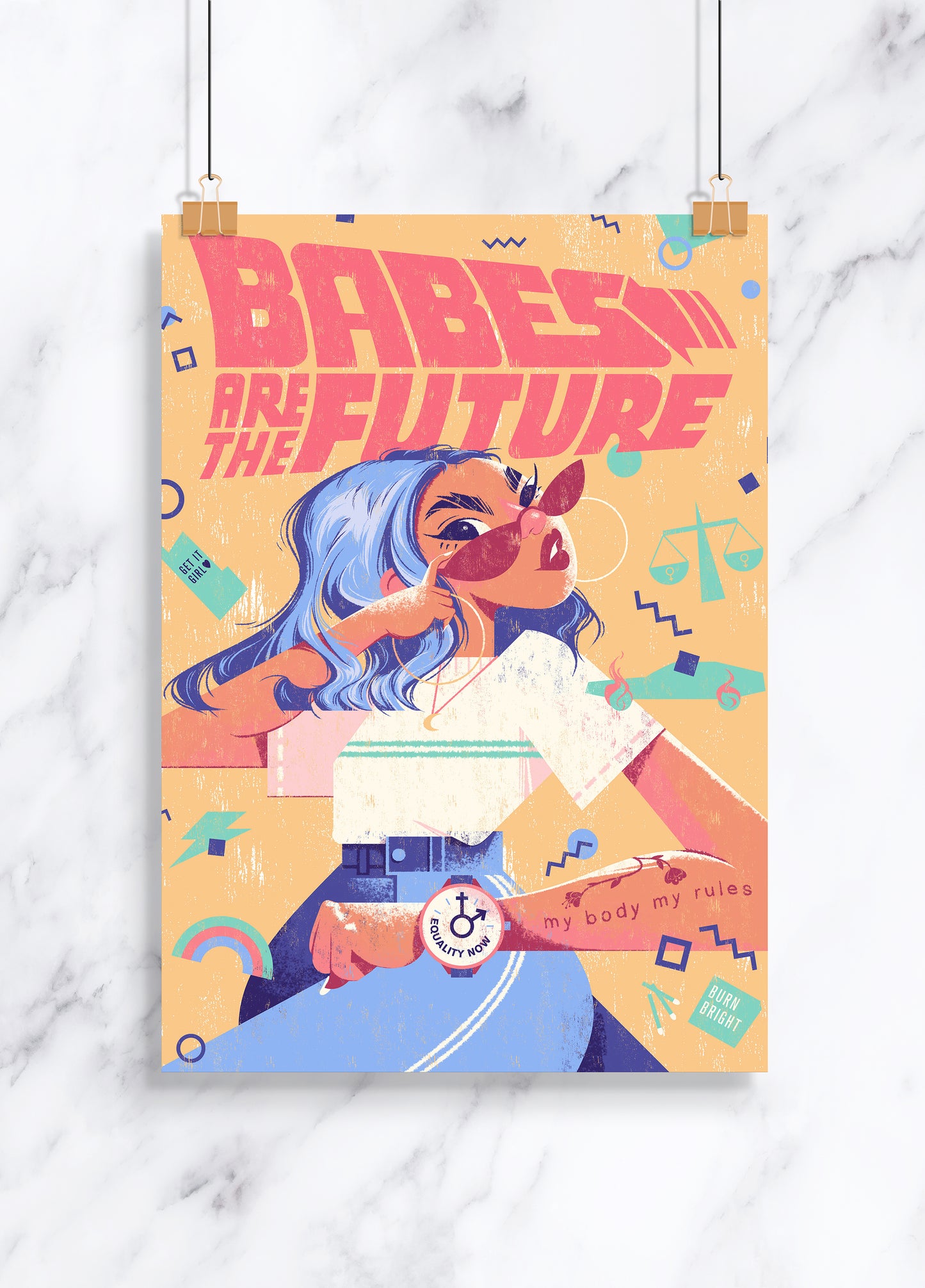 Babes are the Future Mini Print